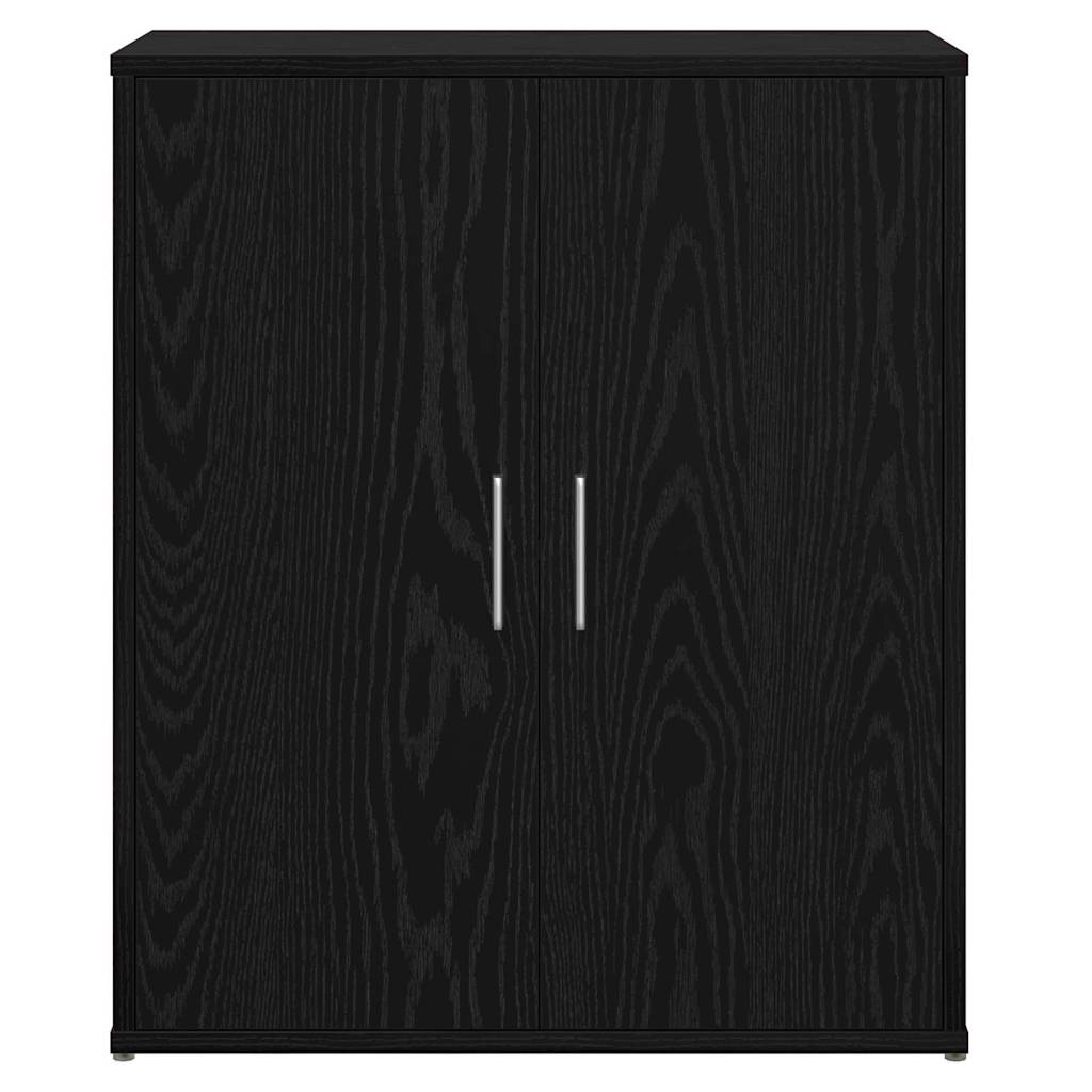 Hochboard 2 pcs Schwarz Eichen-Optik 60 x 31 x 70 cm
